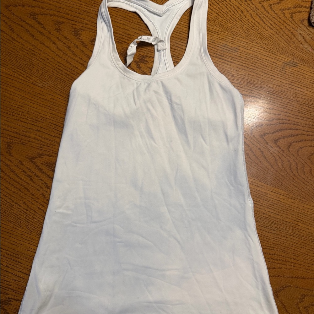 Lululemon Athletica White Tank Top